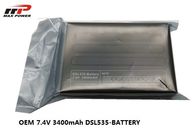 थर्मल इमेजर साइट लीथियम पॉलिमर बैटरी 7.4V 3400mAh OEM केसी सीबी उल के साथ ब्लैक पीसी शेल