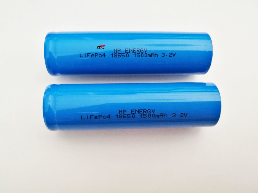 18650 3.2V1500mAh लिथियम LiFePo4 बैटरी सीई उल आपातकालीन प्रकाश व्यवस्था
