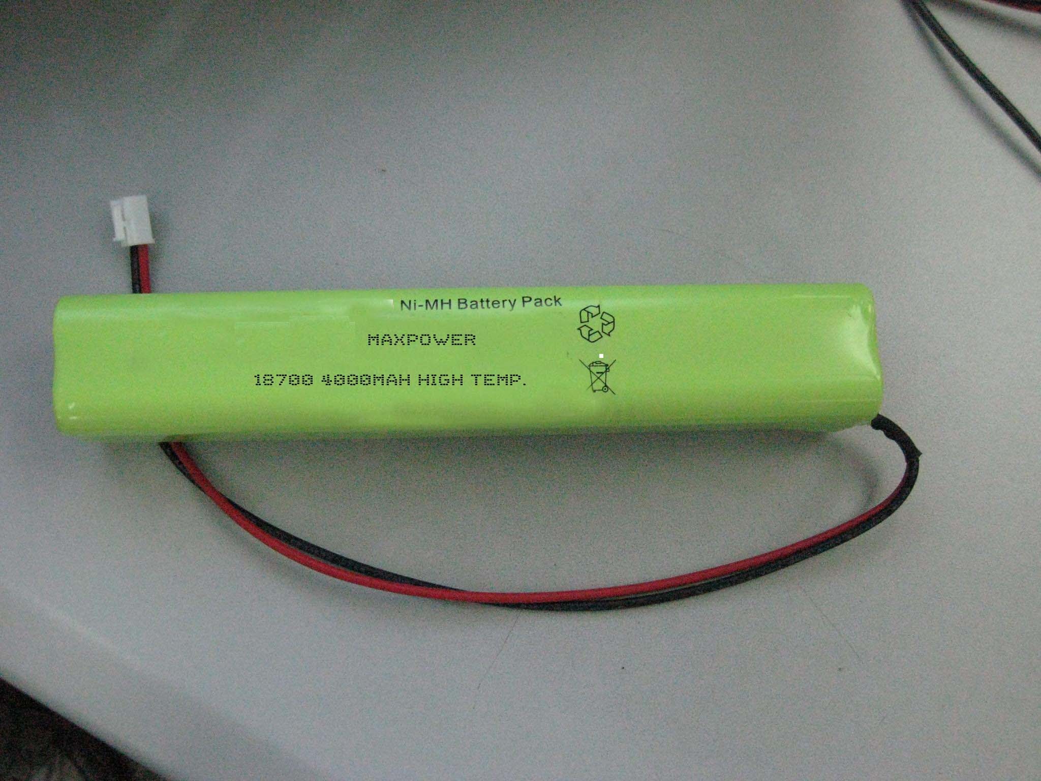 उच्च तापमान आपातकालीन प्रकाश बैटरी