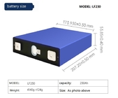 3.65V 230Ah Solar Lifepo4 बैटरी लॉन्ग साइकिल लाइफ IEC CB MSDS प्रमाणन: