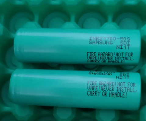 मूल ग्रेड ए 21700 हाई ड्रेन 21700 लिथियम बैटरी 3.6V 5000mAh INR21700-50S मैक्स 45A डिस्चार्ज