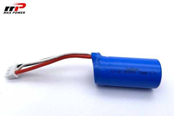18350 3.7v 700mAh 10C उच्च शक्ति डिस्चार्ज रिचार्जेबल लिथियम आयन बैटरी UL KC CB PSE के साथ