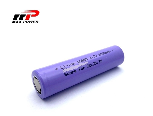 Li16650C 3.7 V 2000mah लिथियम आयन रिचार्जेबल बैटरी सेल OEM सेवा CE UL CB