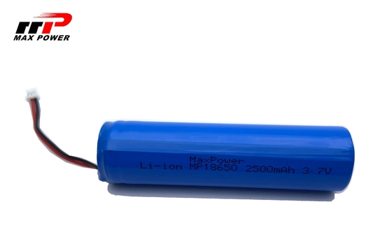 2500mAh 18650 3.7V लिथियम आयन रिचार्जेबल बैटरी जीपीएस उपयोग