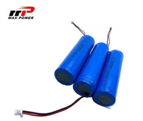 2500mAh 18650 3.7V लिथियम आयन रिचार्जेबल बैटरी जीपीएस उपयोग