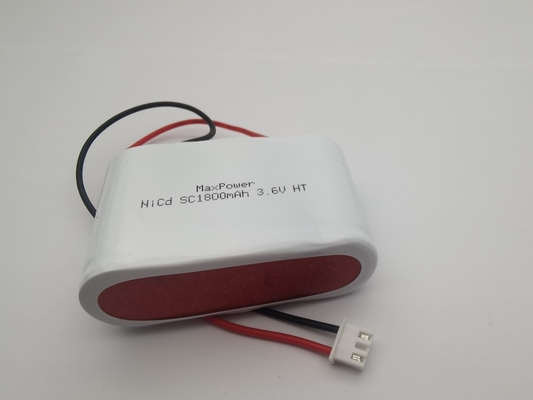 मैक्सपावर NiCd 3.6V SC1800mAh रिचार्जेबल बैटरी आपातकालीन प्रकाश NICD बैटरी