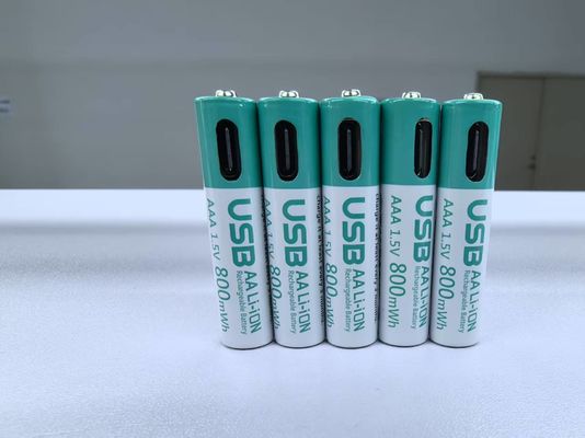 1.5V AAA 180mA 660mWh लिथियम आयन रिचार्जेबल बैटरी