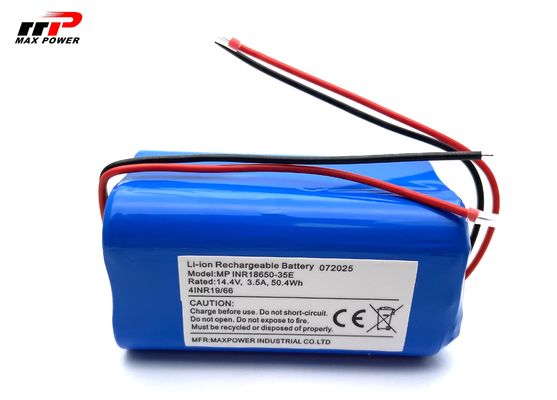 14.4V 18650 3500mAH लिथियम आयन बैटरी पैक क्लीनिंग रोबोट वैक्यूम क्लीनर के लिए