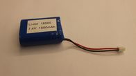 एलईडी प्रकाश 18500 1500mAh 7.4V लिथियम आयन रिचार्जेबल बैटरी यूएल सीई