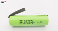 AA2000mAh 1.2V रिचार्जेबल निम बैटरी पैक 10C रेजर शेवर टाइप लाइट वेट