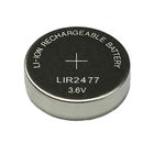 3.6V 200mAh LIR2477 रिचार्जेबल बटन बैटरी लिथियम सेल सिक्का