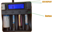 स्मार्ट लिथियम बैटरी चार्जर यूएसबी एलसीडी चार्जर 12V 2A