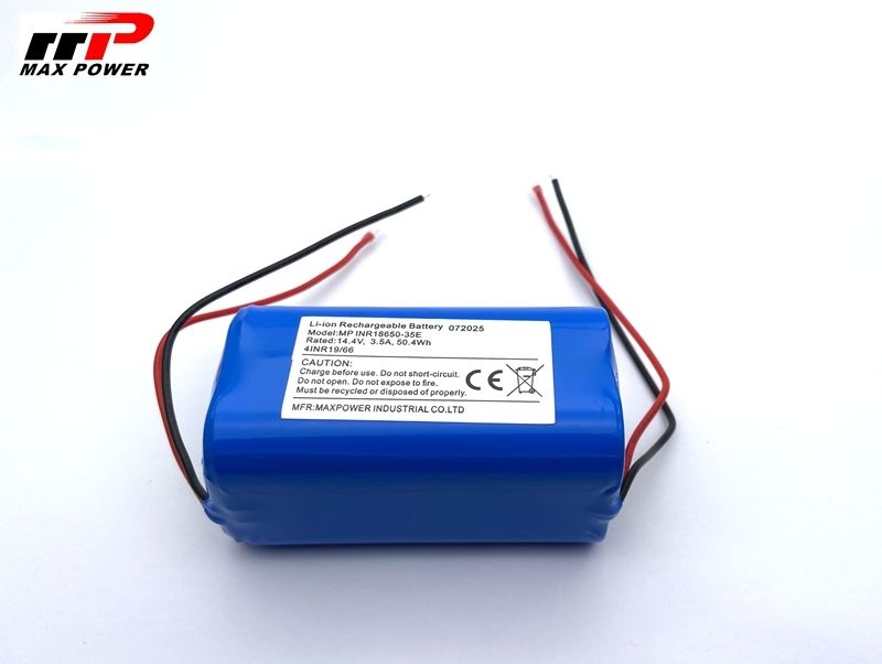 14.4V 18650 3500mAH लिथियम आयन बैटरी पैक क्लीनिंग रोबोट वैक्यूम क्लीनर के लिए