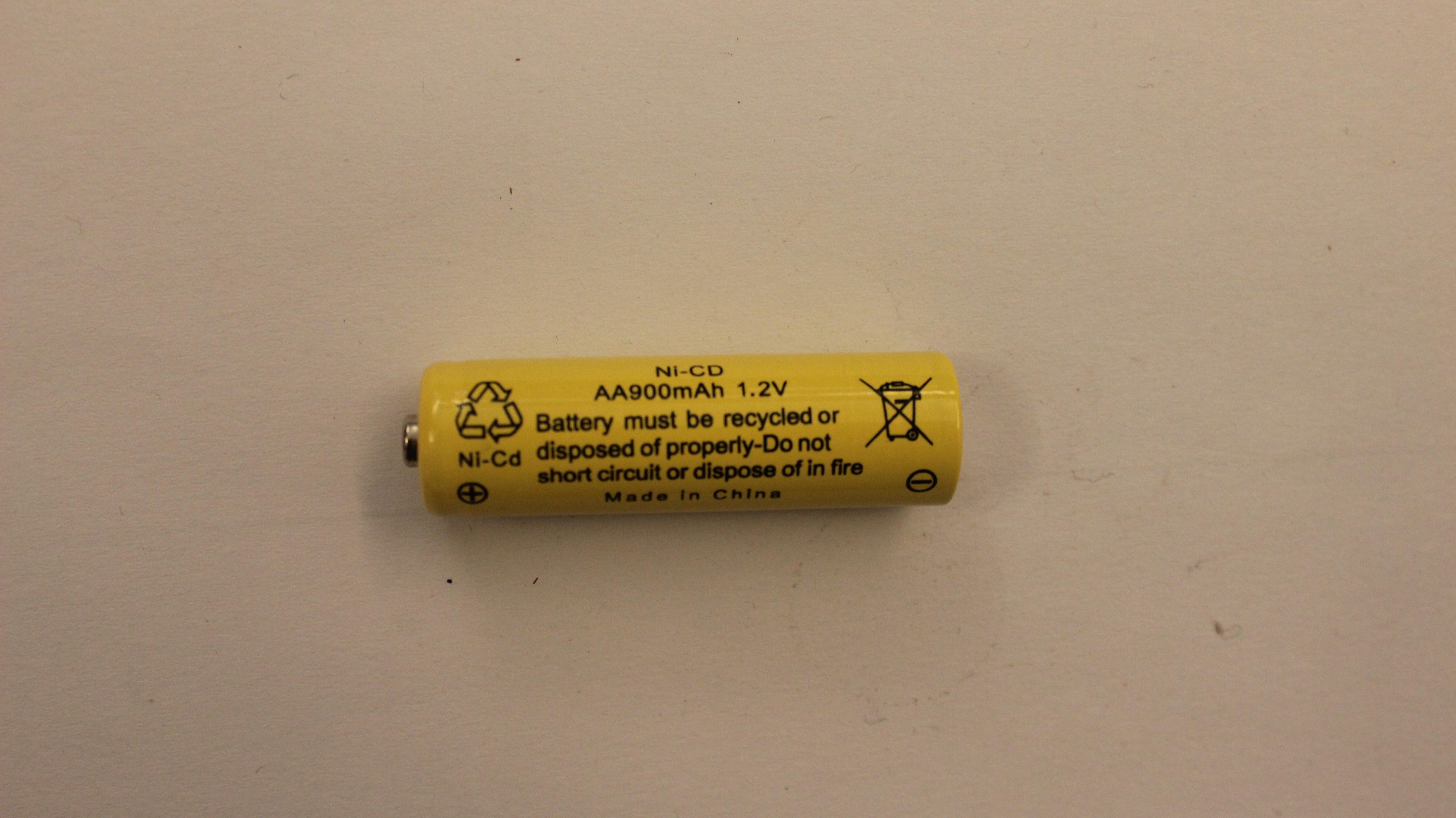 AA 1.2V 900mAh NiCD रिचार्जेबल टॉर्च बैटरी रिचार्जेबल टॉर्च बैटरी