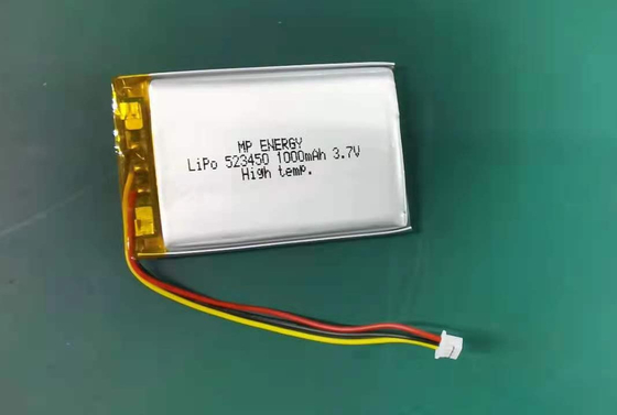 IEC62133 रिचार्जेबल लिथियम पॉलिमर बैटरी GPS 523450 3.7V 1000mAh
