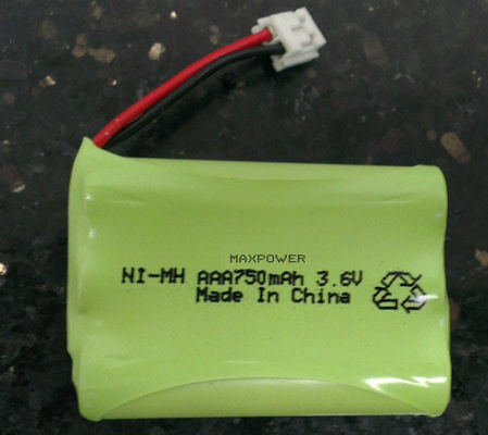 बेबी मॉनीटर के लिए एएए 750 निम बैटरी पैक 3.6V का उपयोग करने के लिए तैयार