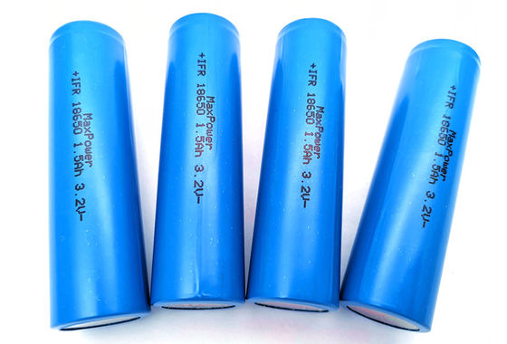 KC CB UL के साथ आपातकालीन प्रकाश व्यवस्था के लिए 1KHz 3.2V 1500mAh रिचार्जेबल LiFePO4 बैटरी IFR18650
