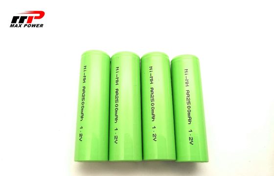 BIM CE UL IEC / EN61951 प्रमाणन के साथ औद्योगिक डिजिटल उत्पादों के लिए NIMH AA2500mAh 1.2V बैटरी