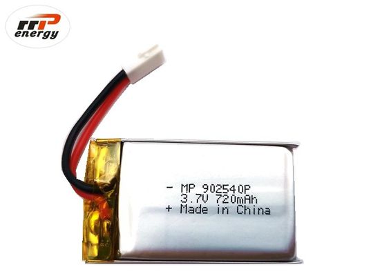 20C उच्च निर्वहन दर यूएवी ड्रोन लिथियम पॉलिमर बैटरी 902540P 720mAh CB IEC62133 KC
