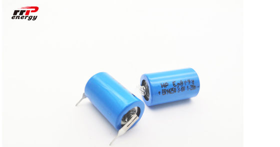 ER14250 1200mAh Li SOCI2 3.6 V बैटरी, प्राइमरी लिथियम आयन बैटरी 1 / 2AA