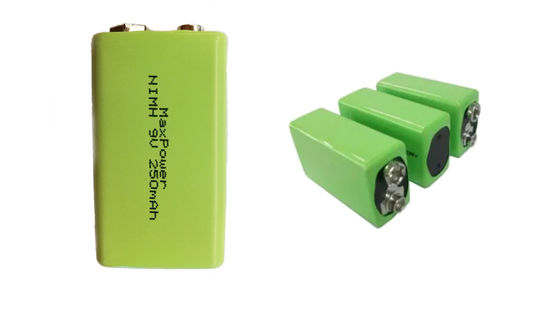 250mAh 300mAh 9V निम रिचार्जेबल बैटरी IEC62133