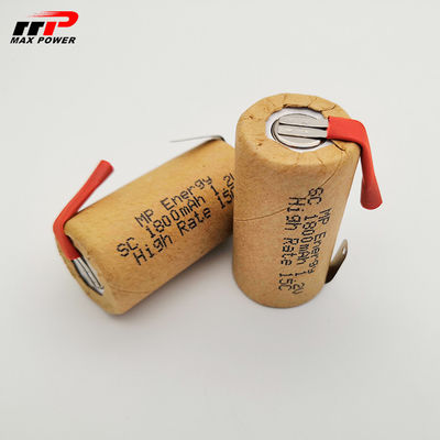 हाई पावर निकैड सब सी NiCd रिचार्जेबल बैटरी 1.2V 1800mAh